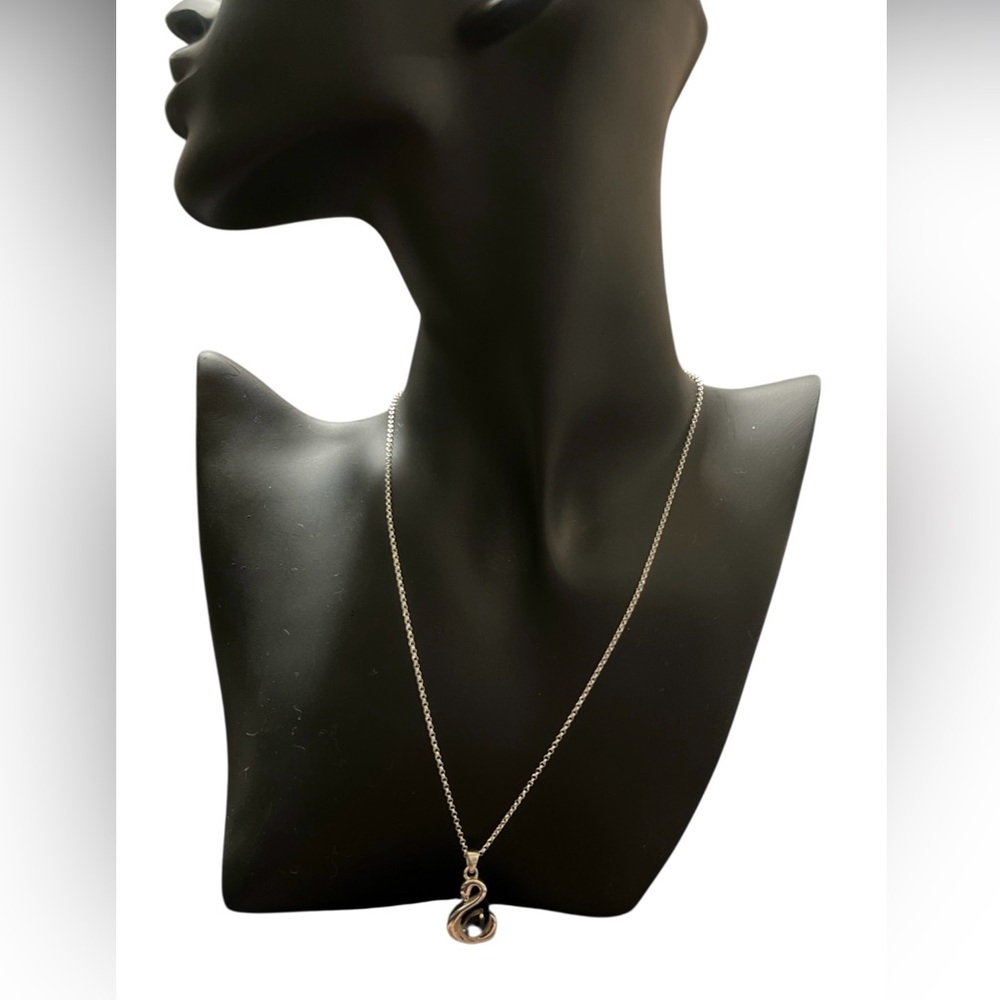 Sterling Silver Swan Pendant Necklace